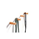 merbiles Ahşap Modern Duvar & Banyo Askılık 4 Lü Set Dekoratif Askı - Natürel