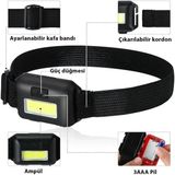MercampOutdoor Ayarlanabilir Kafa Lambası + Tel Ağaç Testeresi - Çok Renkli