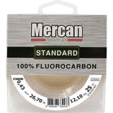 Mercan %100 Fluorocarbon Standart 25 M Makara Misina - 0,43 mm - 25 m - Beyaz