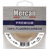 Mercan Fluorocarbon Premium 0.15 mm 75 mt Beyaz Makara Misina