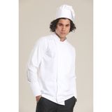 Mercan Giyim Gabardin Aşçı Ceketi - 3XL - Beyaz