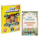Mercan Okul 1. Sınıf Okuma Ezop Masalları Seti - 10 Kitap Takım - Değendirme Kitapçığı Ilaveli