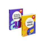 Mercan Okul Yayınları Türkçe Sözlük Ve Atasözleri Deyimler Sözlüğü Tdk Onaylı 1.Hamur Karton Kapak 2'Li Set