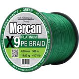 Mercan Pe Örgü Platinum 9x Ip 500 M Yeşil Misina - 0,29 mm - 500 m