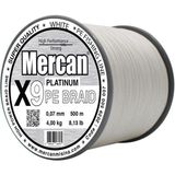 Mercan Pe Örgü Platinum X9 İp 0.07 mm - 500 mt Beyaz Misina