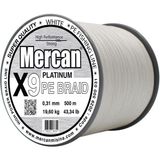 Mercan Pe Örgü Platinum X9 İp 0.31 mm - 500 mt Beyaz Misina