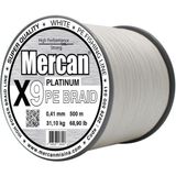 Mercan Pe Örgü Platinum X9 İp 0.41 mm - 500 mt Beyaz Misina