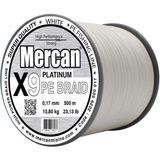 Mercan Pe Örgü Platinum X9 İp 0,17 mm - 500 m Beyaz Misina