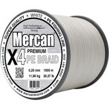Mercan Pe Örgü Premium 4X İp 0.20 mm - 1000 mt Beyaz Misina