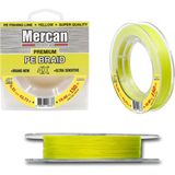 Mercan Pe Örgü Premium 4X İp 0.33 mm - 150 mt Neon Sarı Makara Misina