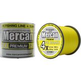 Mercan Pe Örgü Premium 4x Ip 1000 M Fosforlu Sarı Misina - 0,12 mm - 1000 m