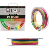 Mercan Premium Pe 4x Örgü Ip 150 M Multi Colour Makara Misina - Multicolor - 0,33 mm - 150 m