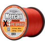 Mercan Premium X4 Pe Örgü Turuncu Renk Ip 500M Bobin Misina - 0,10 mm - 500 m