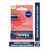 Mercan Renkli Nemlendirici Dudak Bakım Kremi 4.8gr, SPF30, Allık Etkisi, E Vitamini, Dudak ve Yanak