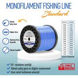 Mercan Standart 0.35 mm 1 kg Mavi Bobin Misina