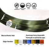 Mercan Standart 1Kg Haki Yeşil Çile Misina - 0,50 mm - 1 kg