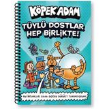 Mercan Terlik Çanta Köpek Adam Çizgili Defter-1 Tüylü Dostlar Hep Birlikte - 1 Adet