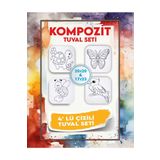 Mercan Tuval 4 Lü Kompozit Tuval Seti 2 Adet 2020 2 Adet 17 23