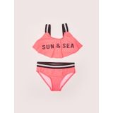 Mercan Volanlı Kız Çocuk Bikini Takım DB200790BT