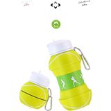 Mercanco Silikon Açılır Kapanır Pipetli Suluk ve Matara Çocuk Yetişkin Sporcu Matarası 550 ml - standart - sade - Renkli