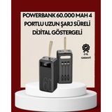 Mercansa 4 Çıkışlı Hızlı Şarj Destekli Powerbank