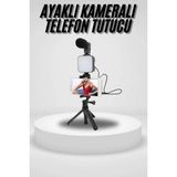 Mercansa Akıllı Telefon Vlog Kiti Tripod Mini Mikrofonlu Telefon Tutucu