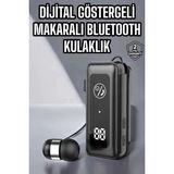 Mercansa Kablolu Makaralı Bluetooth Kulaklık Uzun Pil Ömrü Dijital Göstergeli
