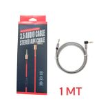 Mercansa Metal Başlık TPE Kablo 3.5mm Aux Kablo 1 Metre Renkli