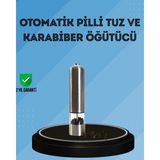 Mercansa Pilli Baharat Değirmeni Karabiber Tuz ve Baharat Öğütücü