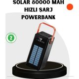 Mercansa Powerbank Hızlı Şarj Solar Güneş Enerjili Çok Girişli