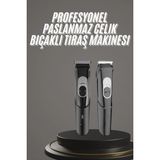 Mercansa Pro Şarjlı Saç Sakal Tıraş Makinesi Ense Kesme Makinesi Lazer Öncesi Kısaltma
