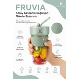 Mercansa Seyahat Uyumlu Taşınabilir Meyve Sıkacağı Karıştırıcı Blender Pipetli Bardak Modeli