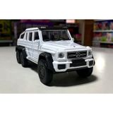 Mercedes 6x6 1/36 Ölçek Beyaz Diecast Çek Bırak Metal Model Araba