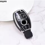Mercedes A B C E Gla Glc Glk Siyah-Silver Anahtar Kılıfı
