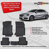 Mercedes A Serisi Paspas W176 Araca Özel 2012 - 2018 BOSSE 3D Havuzlu Oto Paspas - Siyah