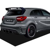 Mercedes A Serisi W176 (2012-2015) Amg A180 A200 A250 Arka Tampon Eki - Difüzör (plastik)