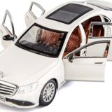 Mercedes-Benz Araba Mercedes E300l Araba 1:24 Diecast Metal Model Koleksiyon Araba Sesli Işıklı 21Cm