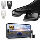 Mercedes-Benz Glc Gen1 X253/C253 2016-2020 (Model A Siyah), Glc300 Vb. İçin Ön 4K Ve Arka 1080P Araç Kamerası, Oem Görünüm, Wifi Ve App, Döngü Kayıt, G-Sensor, Kurulumu Kolay, 128 Gb Kart