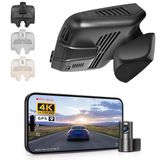 Mercedes-Benz Glc Gen1 X253/C253 2016-2020 (Model B Siyah), Glc300 Vb. İçin Ön 4K Ve Arka 1080P Araç Kamerası, Oem Görünüm, Wifi Ve App, Döngü Kayıt, G-Sensor, Kurulumu Kolay, 128 Gb Kart