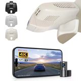 Mercedes-Benz Glc Gen1 X253/C253 2016-2020 (Model C Bej), Glc300 Vb. İçin Ön 4K Ve Arka 1080P Araç Kamerası, Oem Görünüm, Wifi Ve App, Döngü Kayıt, G-Sensor, Kurulumu Kolay, 128 Gb Kart