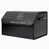 Mercedes-benz Marka Logolu Oto Bagaj Organizer Çanta Oto Bagaj Çantası 2 Bölmeli Suni Deri 48 Cm X 31 Cm X 29 Cm