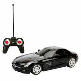 Mercedes Benz Sls Amg 1:24 Işıklı Uzaktan Kumandalı Siyah Araba 39465