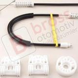 Mercedes C Class W204 S204 2006-2014 E W212 S212 2009-2016 4/5 Kapı İçin Ön Sağ Cam Kriko Tamir Seti
