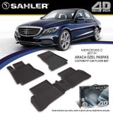 Mercedes C Seri W205 2014-2021 Sahler 4.5D Havuzlu Paspas Siyah