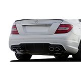 Mercedes C Serisi W204 2012 - 2014 Makyajlı Arka Tampon Eki - Difüzör (Plastik)