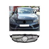 Mercedes C Serisi W205 2015-2018 Makyajsız Diamond Krom Ön-panjur