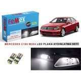 Mercedes C180 W204 LED Plaka Aydınlatma Ampul Seti FEMEX Parlak Beyaz
