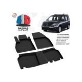 Mercedes Citan 1 W415 Ferrous 4d Havuzlu Kauçuk Paspas 2016 - Siyah