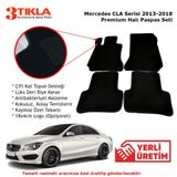 Mercedes Cla Serisi 2013-2018 Lüks Halı Paspas Siyah