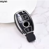 Mercedes Cla Siyah-Silver Anahtar Kılıfı - Şeffaf